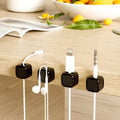 Magnetic Cable Organizer — 6-Pack Desk Cord Holder & Wire Keeper