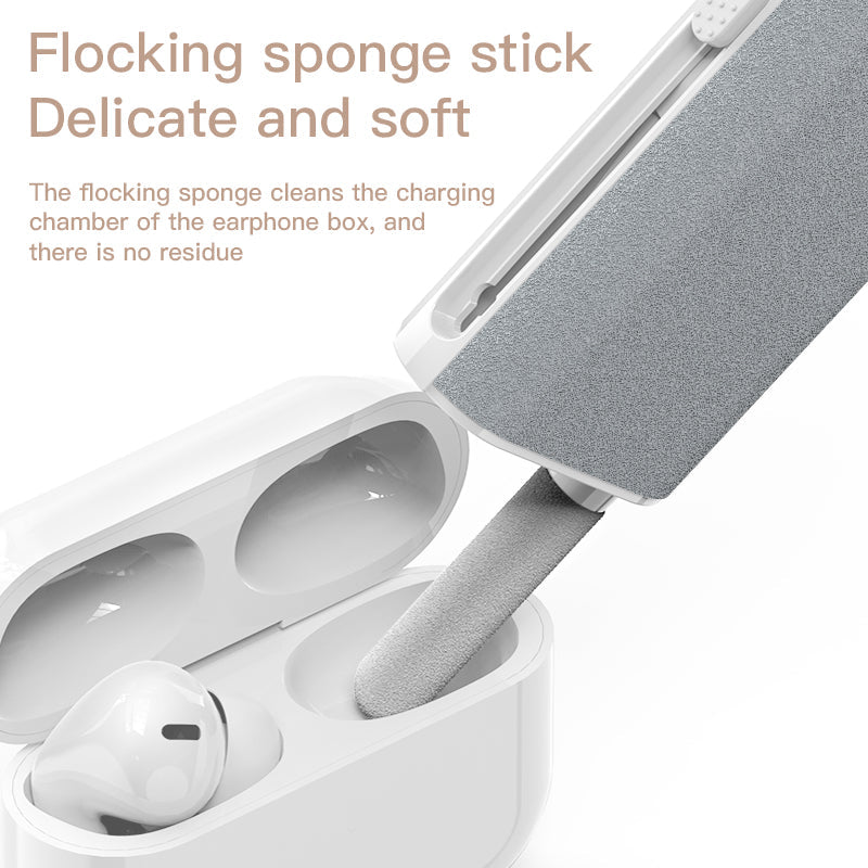 5-in-1 screen cleaning kit for phone tablet laptop and earphones
