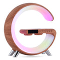 Smart LED Atmosphere Lamp — Wireless Charger, Bluetooth Speaker & Clock