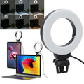 Clip-on Ring Light — 3 Colour Modes with Phone Holder for Video Calls