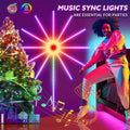 Firework LED light strip music sound sync color changing with remote control