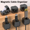 Magnetic Cable Organizer — 6-Pack Desk Cord Holder & Wire Keeper