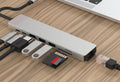 USB-C Hub 8-in-1 — HDMI, USB 3.0, PD Charge, Aluminum