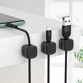 Magnetic Cable Organizer — 6-Pack Desk Cord Holder & Wire Keeper