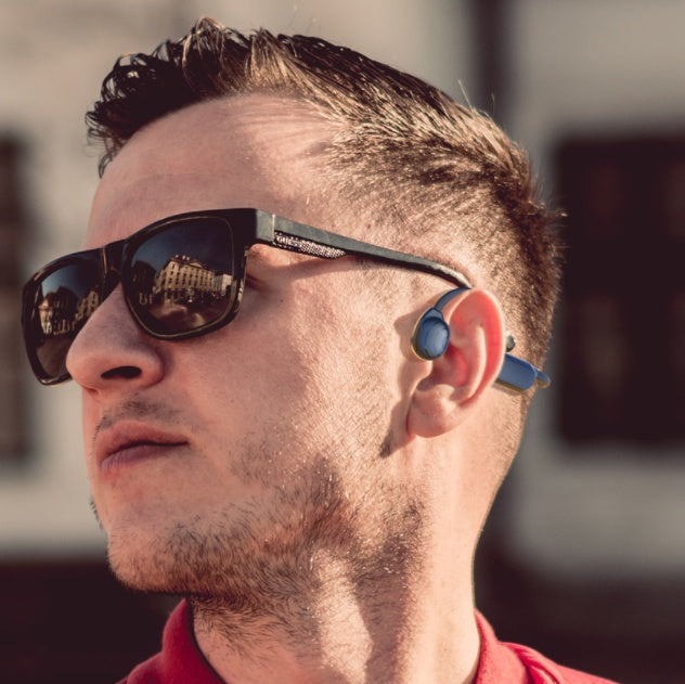 Personal bone conduction Bluetooth headset open-ear wireless design