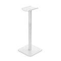 White aluminum headphone stand